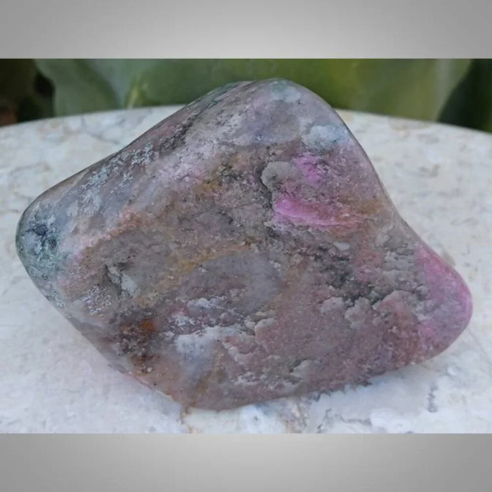 cobaltoan calcite from CONGO polished chunk 01 positivity HARMONY love
